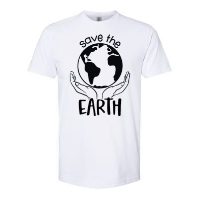 Save The Earth Holding Globe Softstyle® CVC T-Shirt