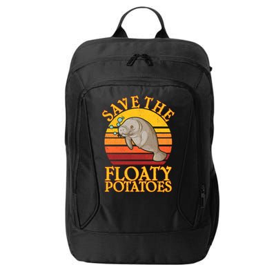 Save The Floaty Potatoes Manatee  City Backpack
