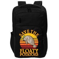 Save The Floaty Potatoes Manatee  Impact Tech Backpack