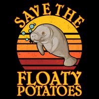 Save The Floaty Potatoes Manatee  Impact Tech Backpack