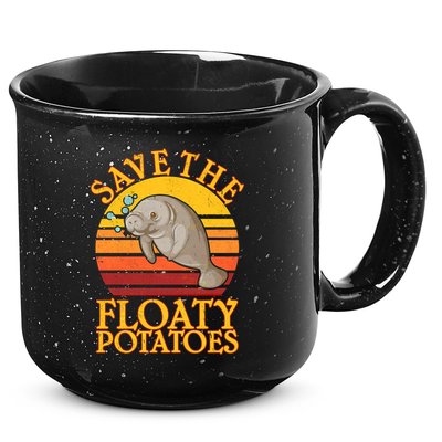 Save The Floaty Potatoes Manatee  15oz Campfire Ceramic Mug