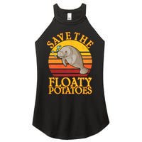 Save The Floaty Potatoes Manatee  Women's Perfect Tri Rocker Tank