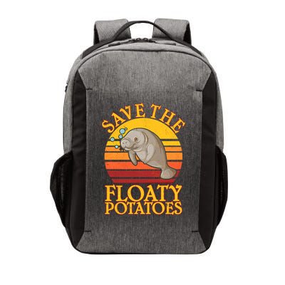 Save The Floaty Potatoes Manatee  Vector Backpack