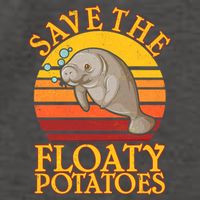 Save The Floaty Potatoes Manatee  Vector Backpack