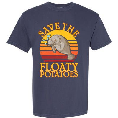 Save The Floaty Potatoes Manatee  Garment-Dyed Heavyweight T-Shirt