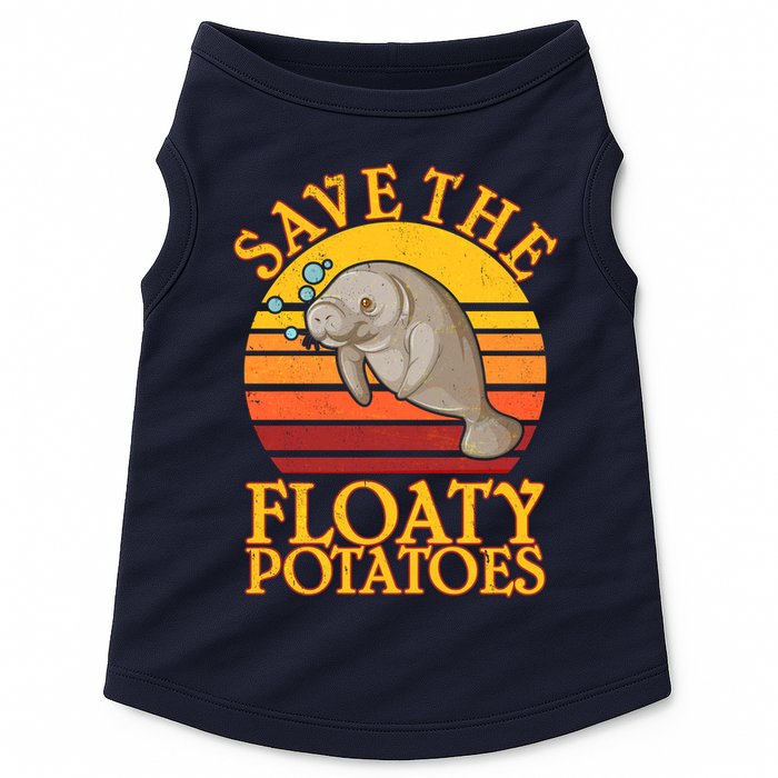 Save The Floaty Potatoes Manatee  Doggie Tank