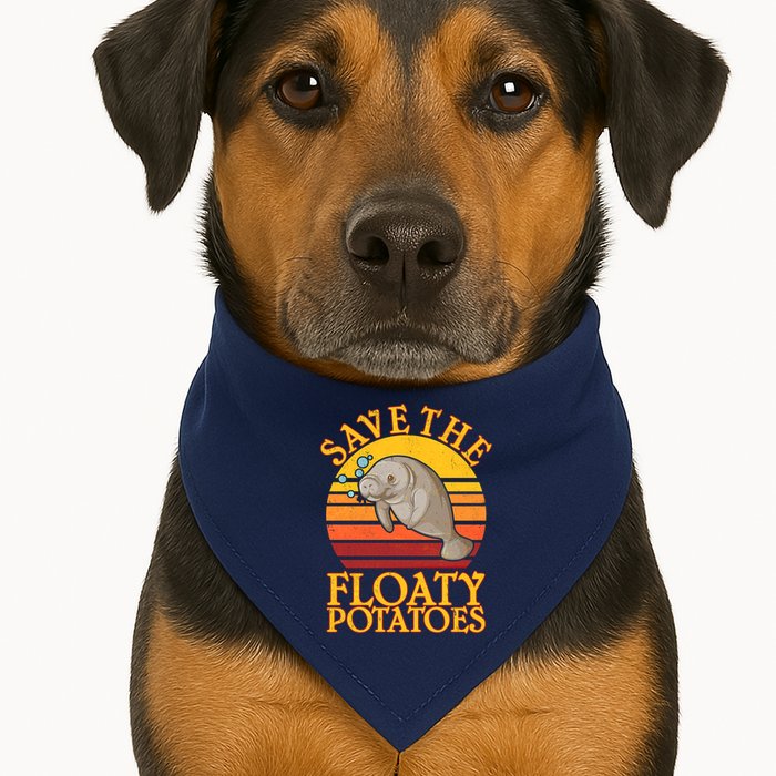Save The Floaty Potatoes Manatee  USA-Made Doggie Bandana