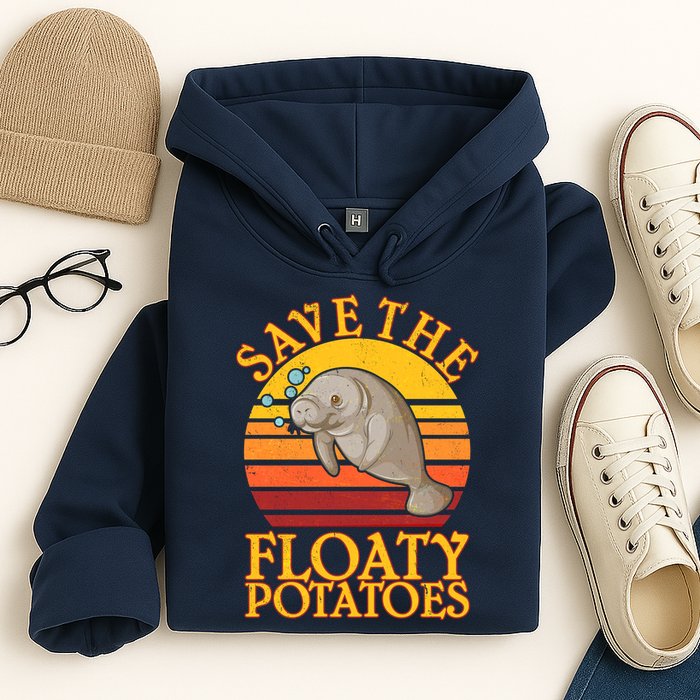 Save The Floaty Potatoes Manatee  Hoodie