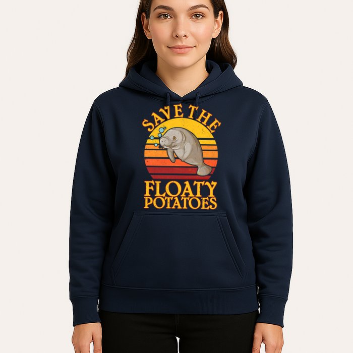 Save The Floaty Potatoes Manatee  Hoodie