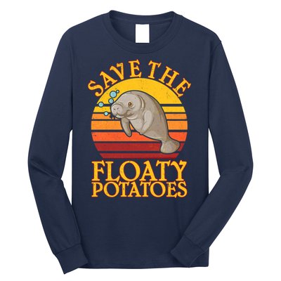 Save The Floaty Potatoes Manatee  Long Sleeve Shirt