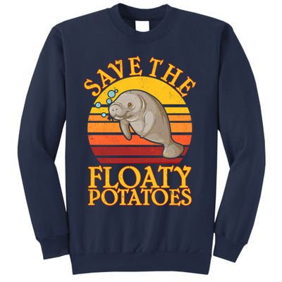 Save The Floaty Potatoes Manatee  Sweatshirt