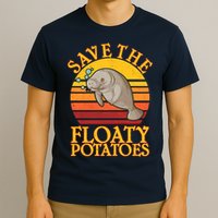 Save The Floaty Potatoes Manatee  T-Shirt