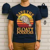 Save The Floaty Potatoes Manatee  T-Shirt