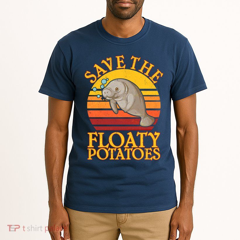Save The Floaty Potatoes Manatee  Tall T-Shirt
