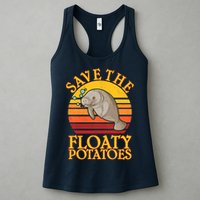 Save The Floaty Potatoes Manatee  Womens Tank Top