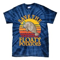 Save The Floaty Potatoes Manatee  Tie-Dye T-Shirt