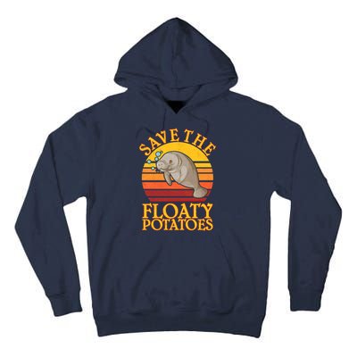 Save The Floaty Potatoes Manatee  Tall Hoodie