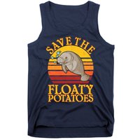 Save The Floaty Potatoes Manatee  Tank Top