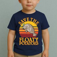 Save The Floaty Potatoes Manatee  Toddler T-Shirt