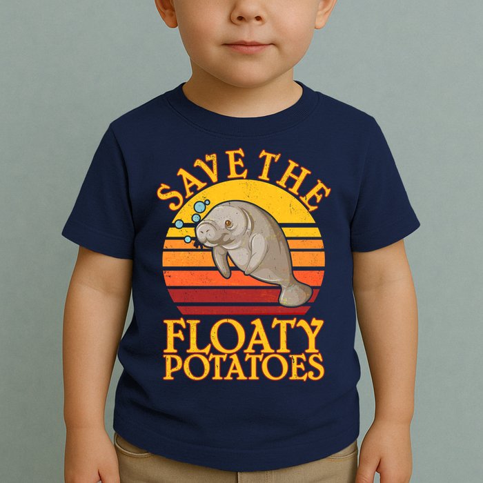 Save The Floaty Potatoes Manatee  Toddler T-Shirt