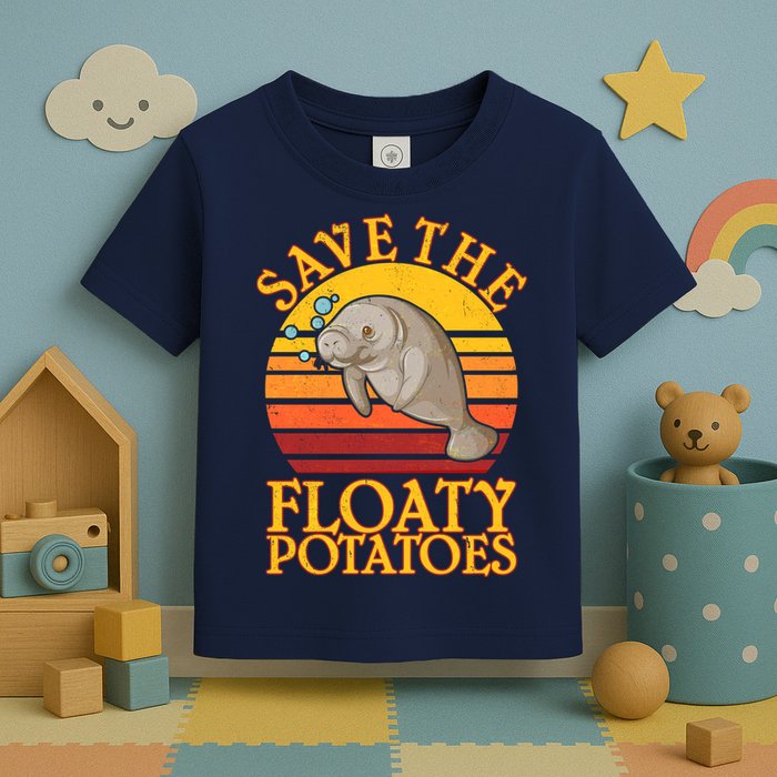 Save The Floaty Potatoes Manatee  Toddler T-Shirt