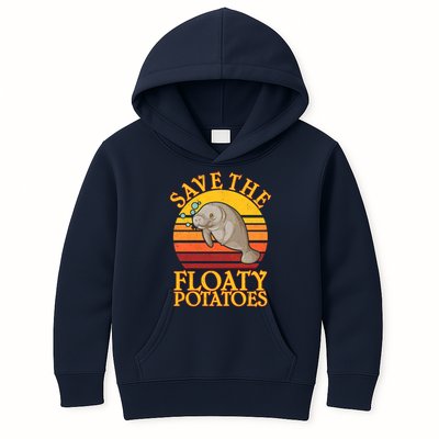 Save The Floaty Potatoes Manatee  Kids Hoodie