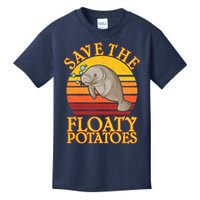 Save The Floaty Potatoes Manatee  Kids T-Shirt