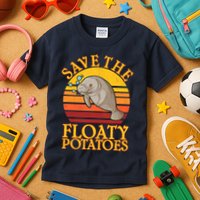 Save The Floaty Potatoes Manatee  Kids T-Shirt