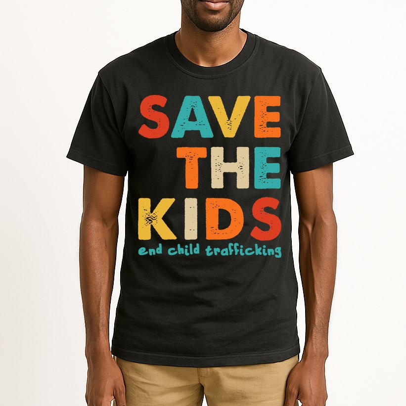 Save the Kids End Child Trafficking  Tall T-Shirt