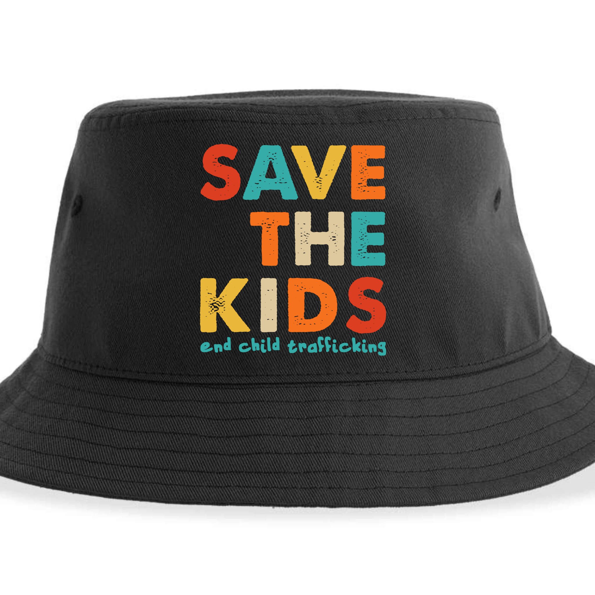 Save the Kids End Child Trafficking  Sustainable Bucket Hat