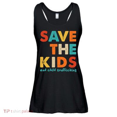 Save the Kids End Child Trafficking  Ladies Essential Flowy Tank