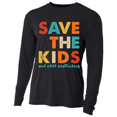 Save the Kids End Child Trafficking  Cooling Performance Long Sleeve Crew