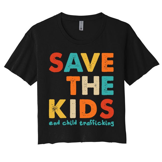 Save the Kids End Child Trafficking  Crop Top