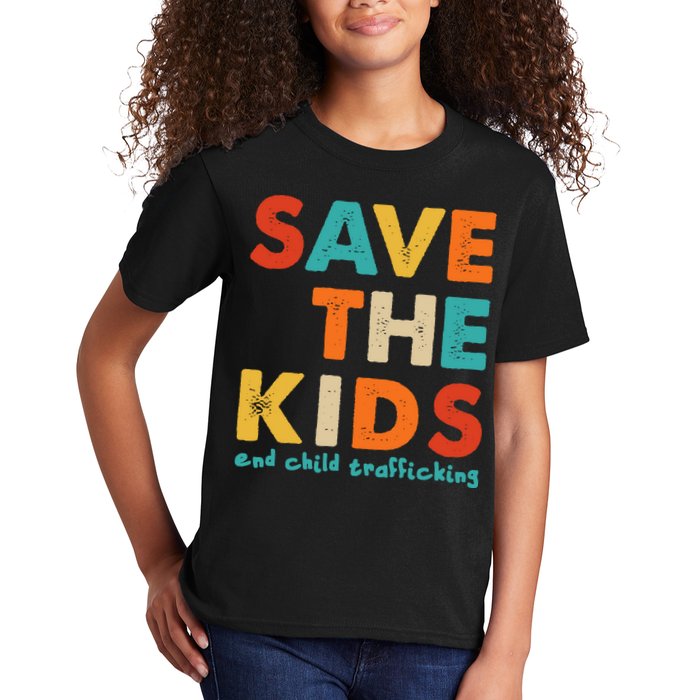 Save the Kids End Child Trafficking  Kids T-Shirt