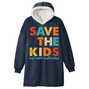 Save the Kids End Child Trafficking  Hooded Wearable Blanket