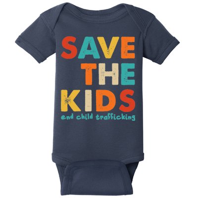 Save the Kids End Child Trafficking  Baby Bodysuit