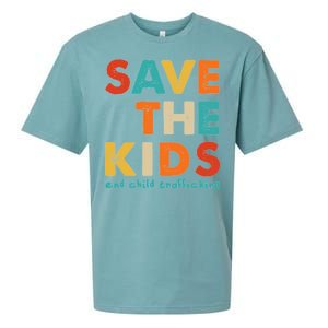 Save the Kids End Child Trafficking  Sueded Cloud Jersey T-Shirt