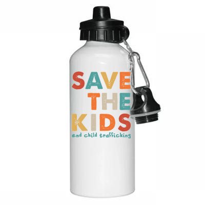 Save the Kids End Child Trafficking  Aluminum Water Bottle