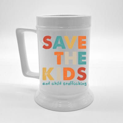 Save the Kids End Child Trafficking  Beer Stein