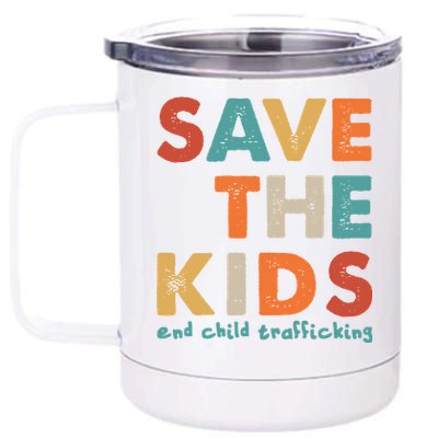 Save the Kids End Child Trafficking  12 oz Stainless Steel Tumbler Cup