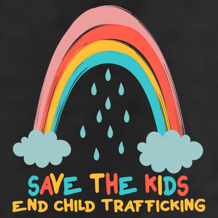 Save The Kids End Child Trafficking Rainbow Cool Comfort Performance Bucket Hat