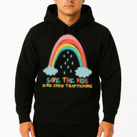 Save The Kids End Child Trafficking Rainbow Hoodie