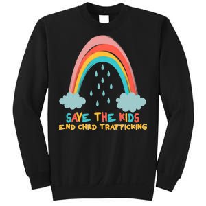 Save The Kids End Child Trafficking Rainbow Sweatshirt