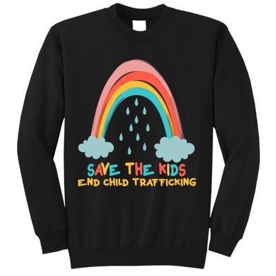 Save The Kids End Child Trafficking Rainbow Sweatshirt