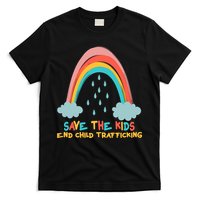 Save The Kids End Child Trafficking Rainbow T-Shirt