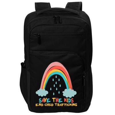 Save The Kids End Child Trafficking Rainbow Impact Tech Backpack