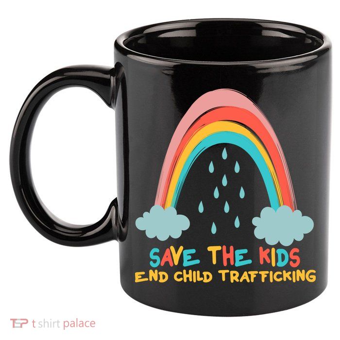 Save The Kids End Child Trafficking Rainbow 11oz C Handle Ceramic Mug