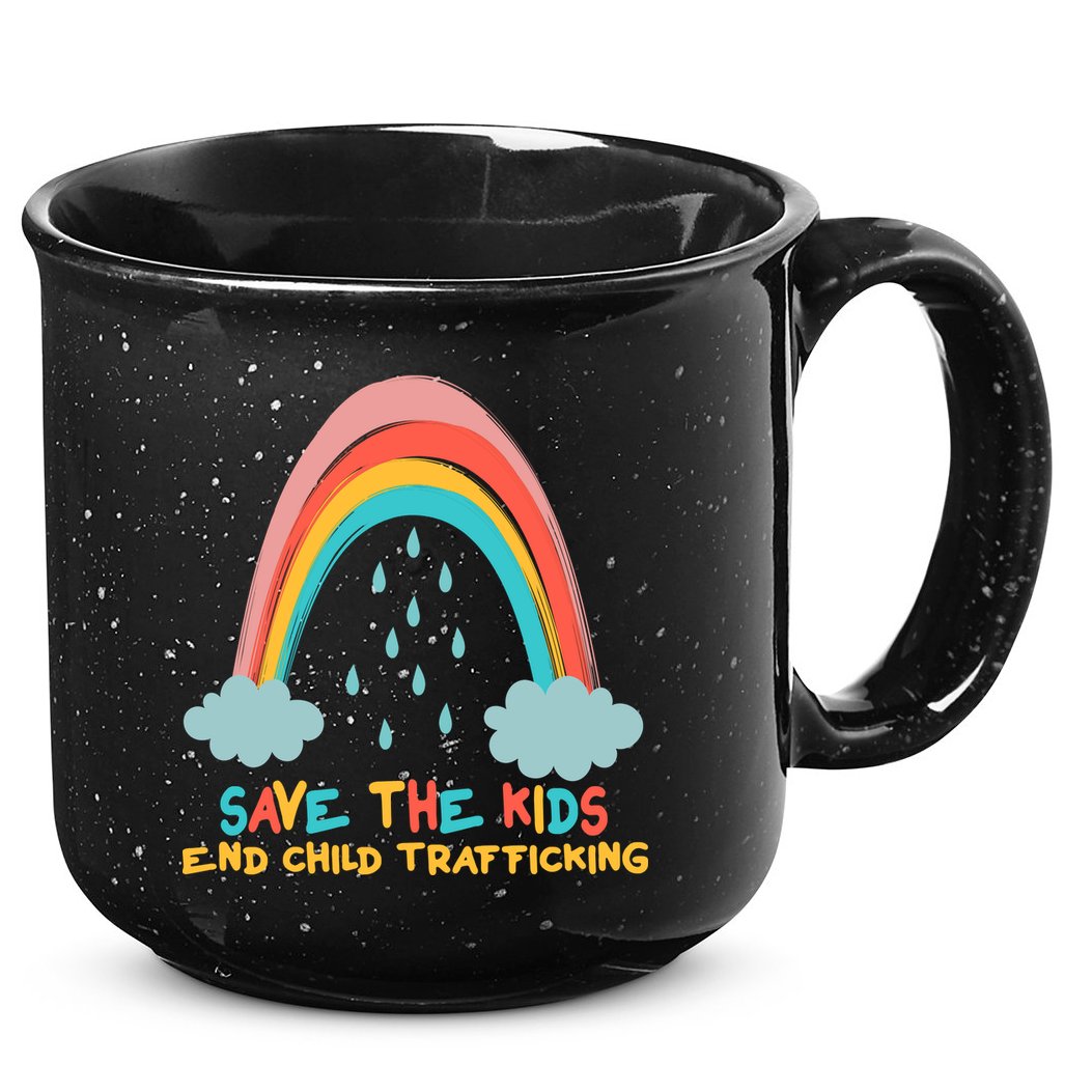 Save The Kids End Child Trafficking Rainbow 15oz Campfire Ceramic Mug