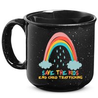 Save The Kids End Child Trafficking Rainbow 15oz Campfire Ceramic Mug