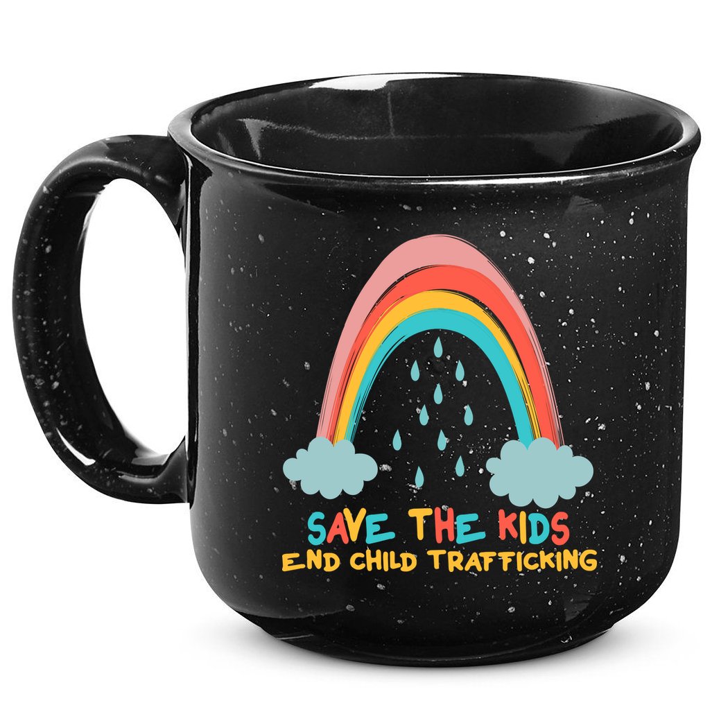 Save The Kids End Child Trafficking Rainbow 15oz Campfire Ceramic Mug
